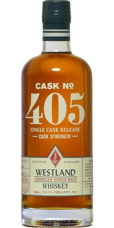Westland Cask No. 405  Single Cask Release