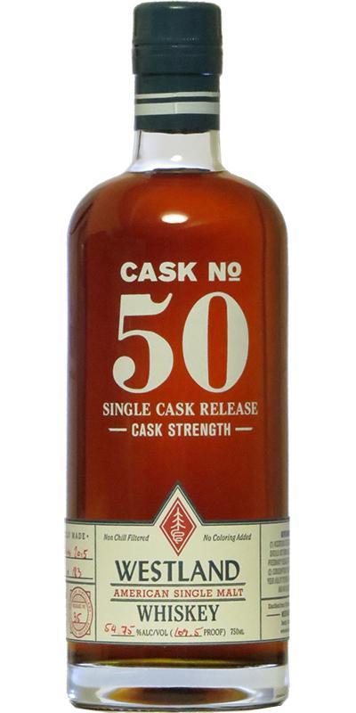 Westland Cask No. 50  Single Cask Release