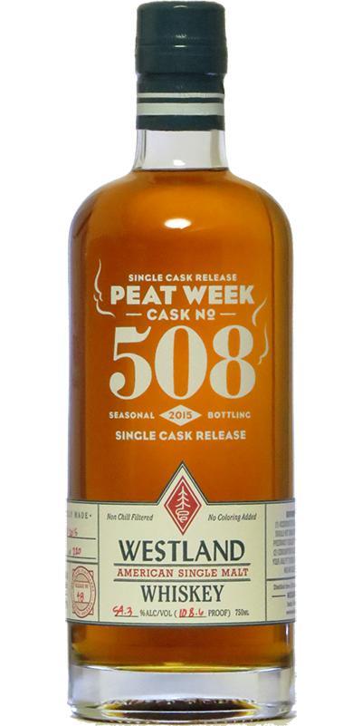 Westland Cask No. 508  Single Cask Release