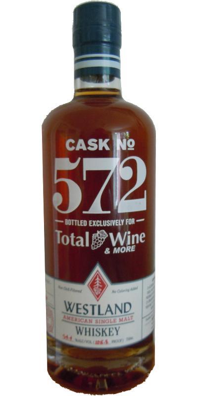 Westland Cask No. 572  Single Cask Release