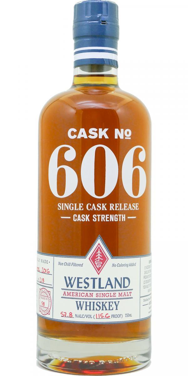 Westland Cask No. 606  Single Cask Release