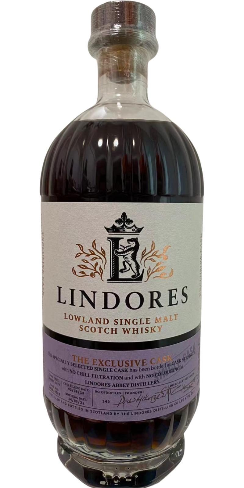 Lindores Abbey 2018  The Exclusive Cask