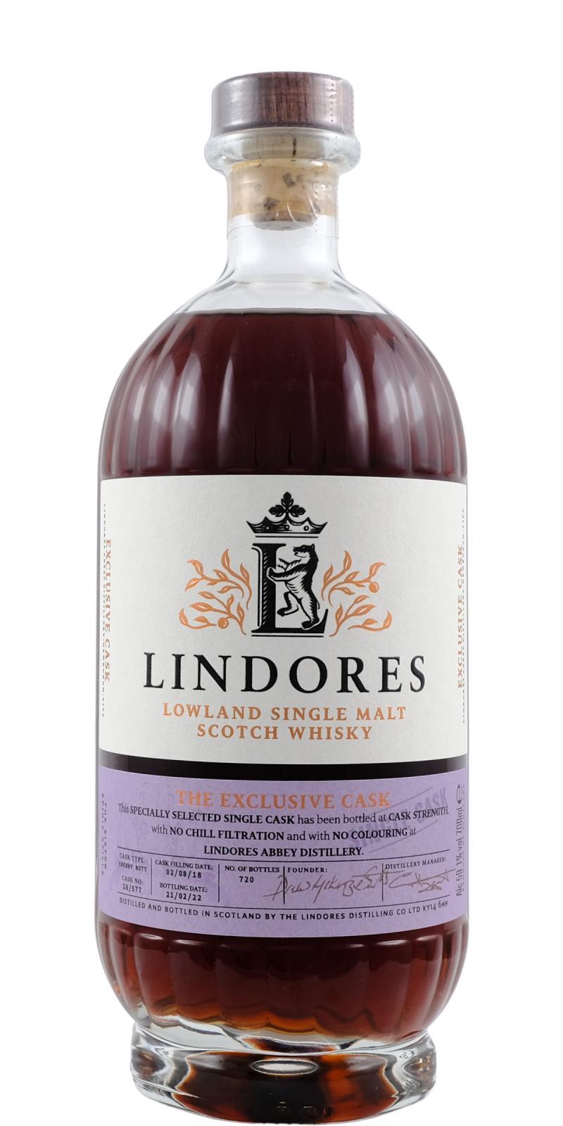 Lindores Abbey 2018  The Exclusive Cask