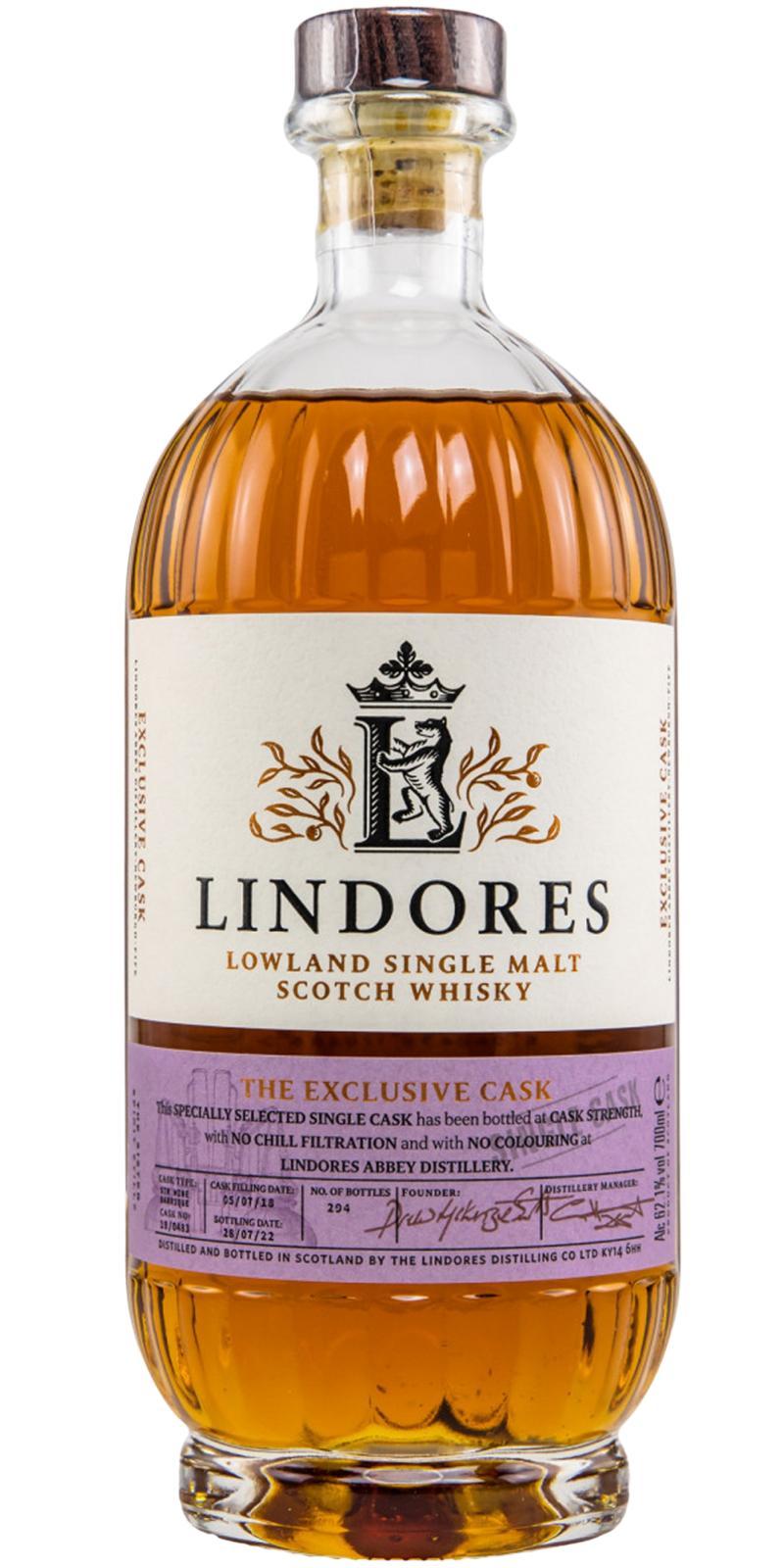 Lindores Abbey 2018  The Exclusive Cask