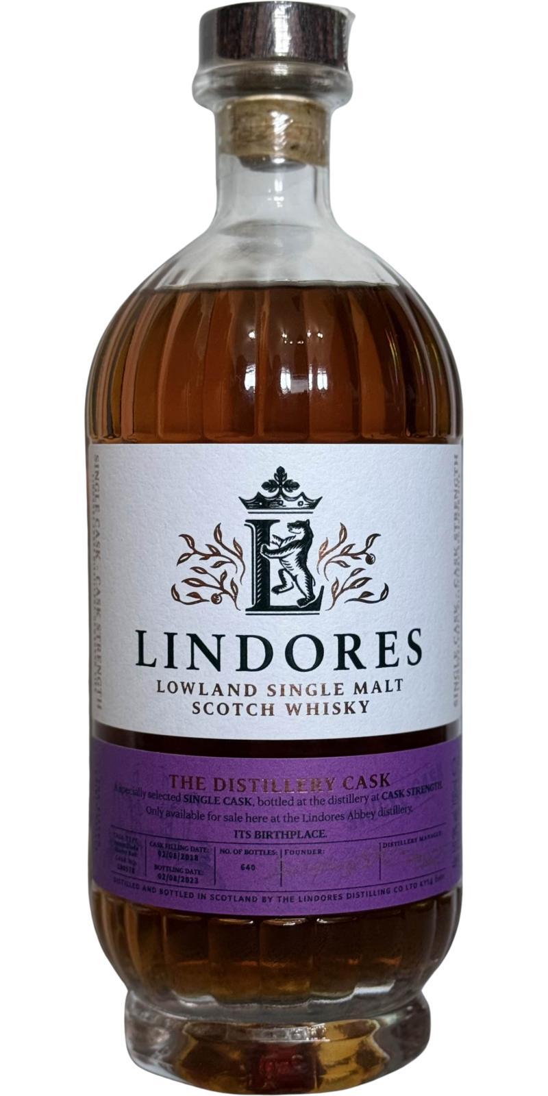 Lindores Abbey 2018  The Distillery Cask