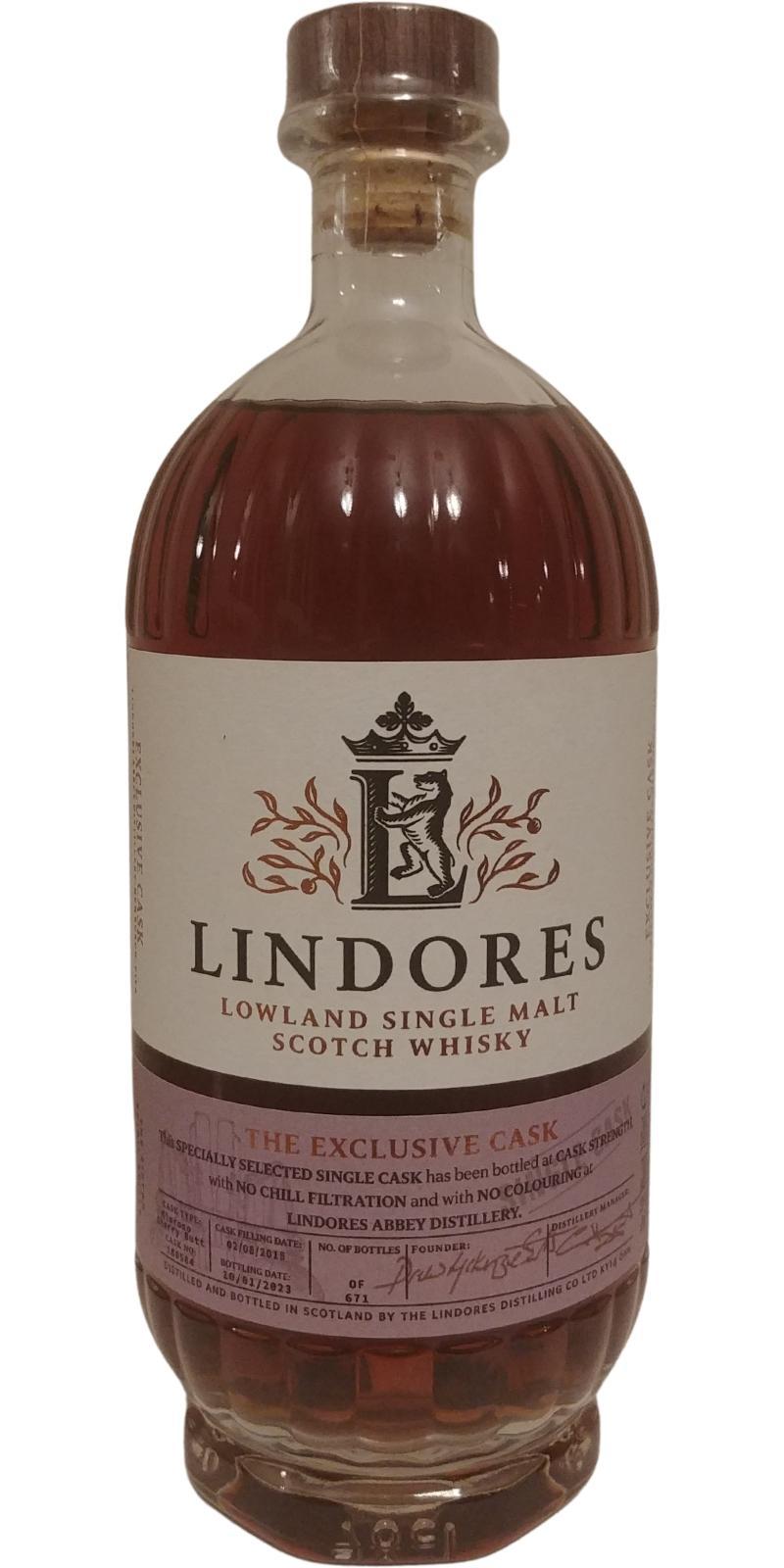 Lindores Abbey 2018  The Exclusive Cask