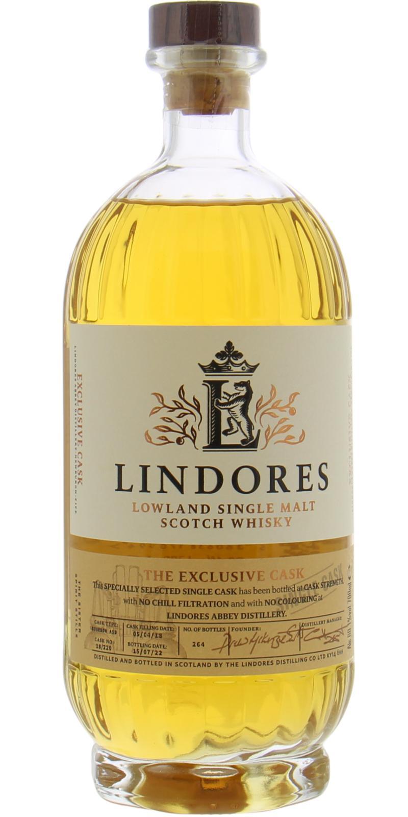 Lindores Abbey 2018  The Exclusive Cask