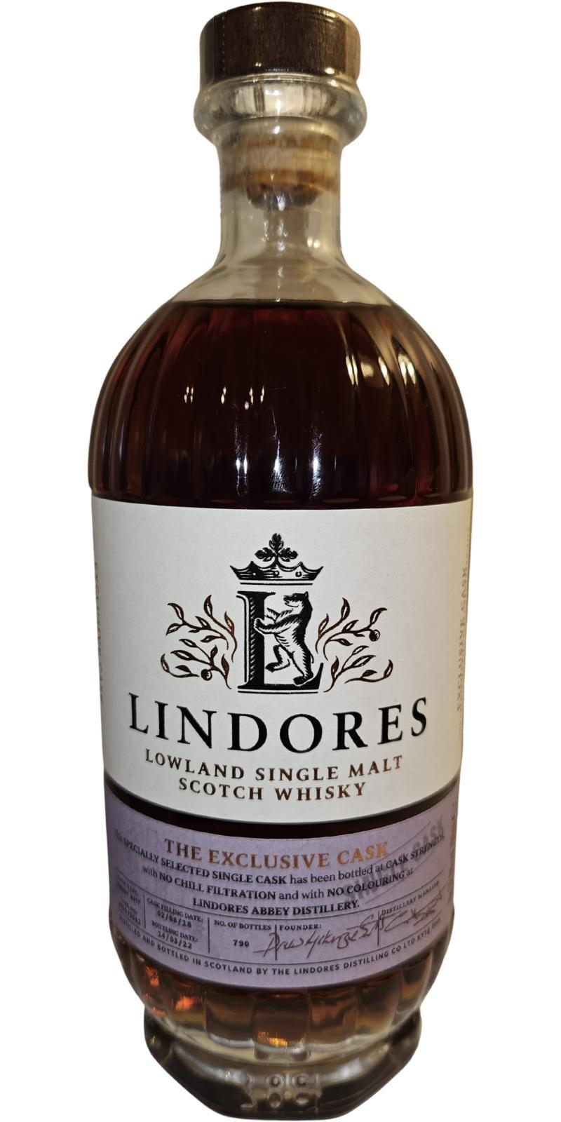 Lindores Abbey 2018  The Exclusive Cask