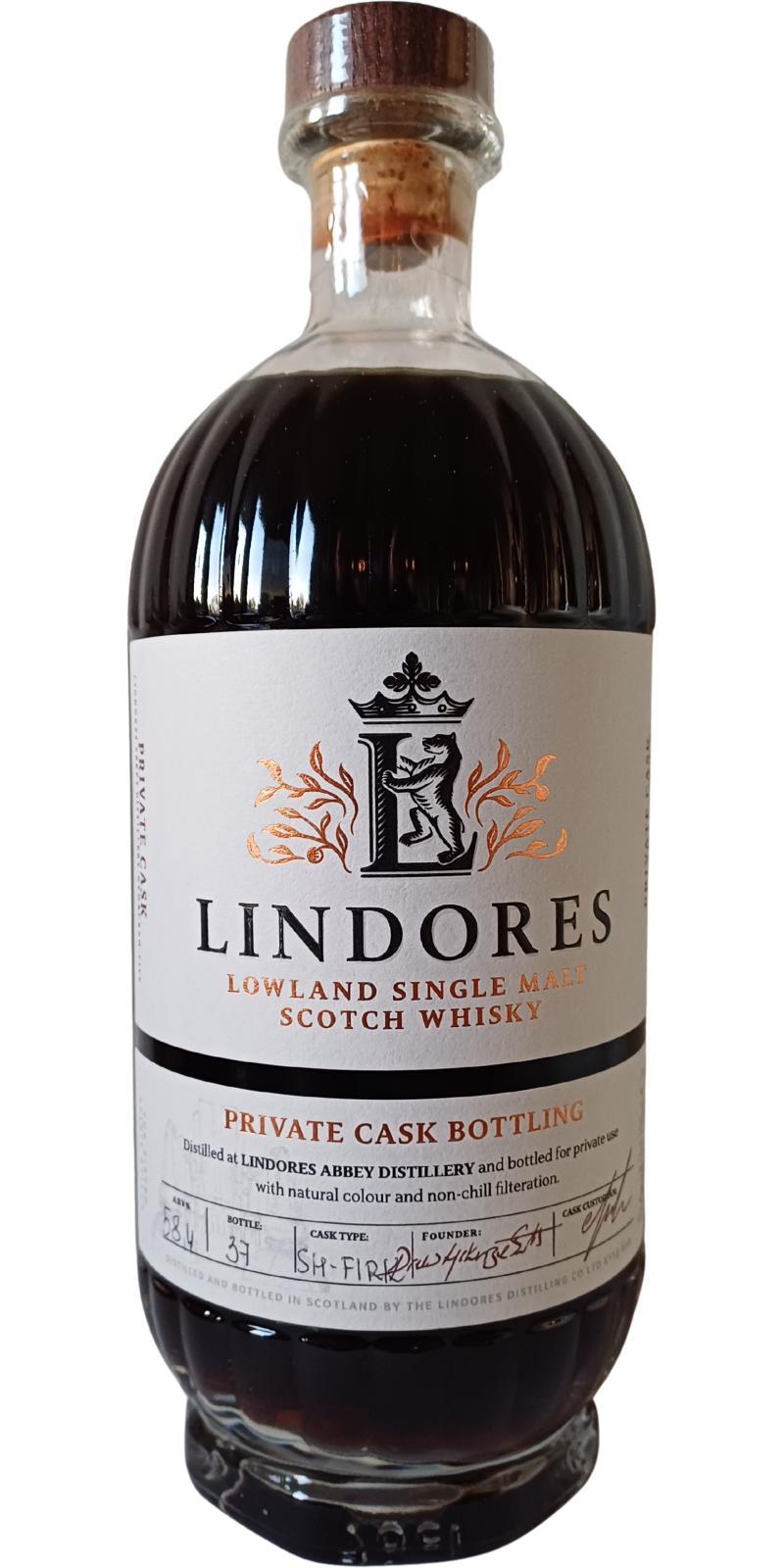 Lindores Abbey 2019  Private Cask Bottling
