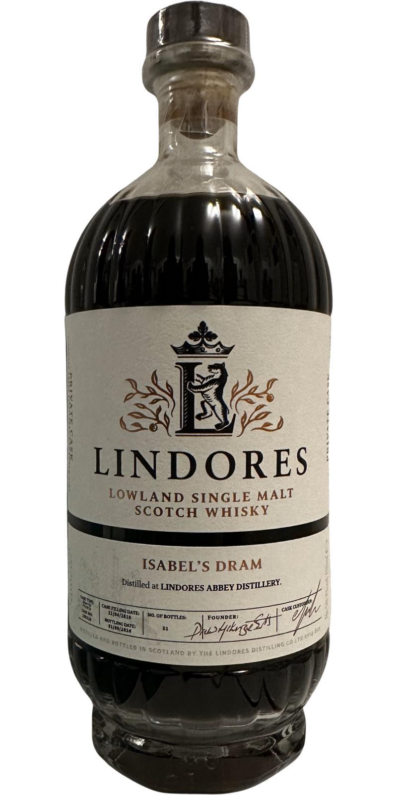 Lindores Abbey 2019  Private Cask Bottling