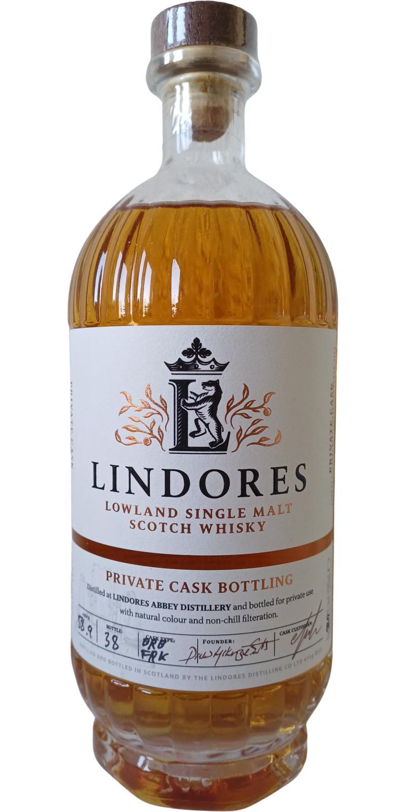 Lindores Abbey 2019  Private Cask Bottling