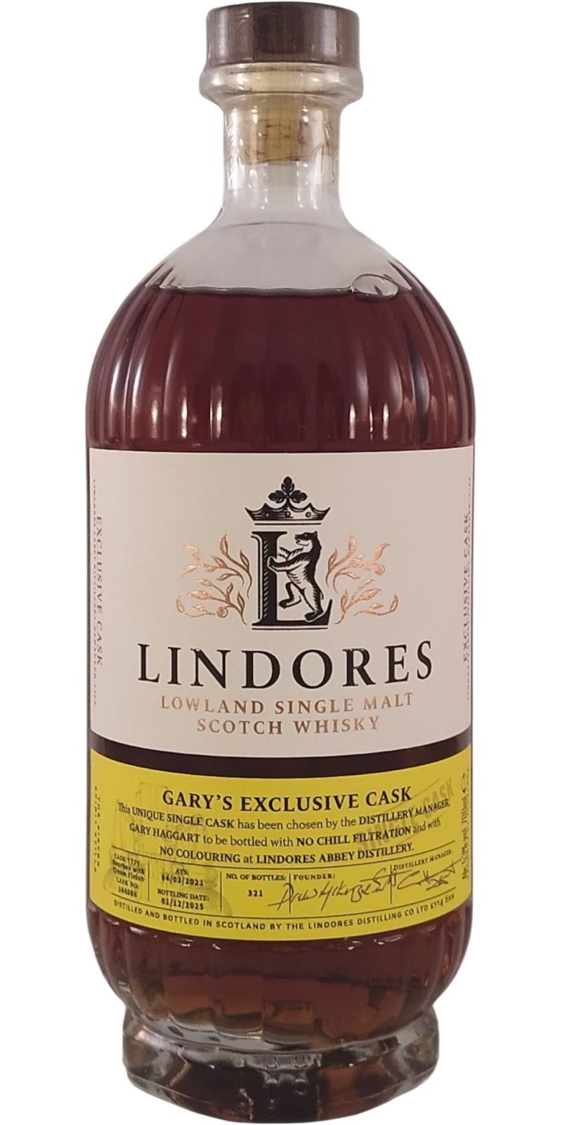 Lindores Abbey 2021  Gary's Exclusive Cask