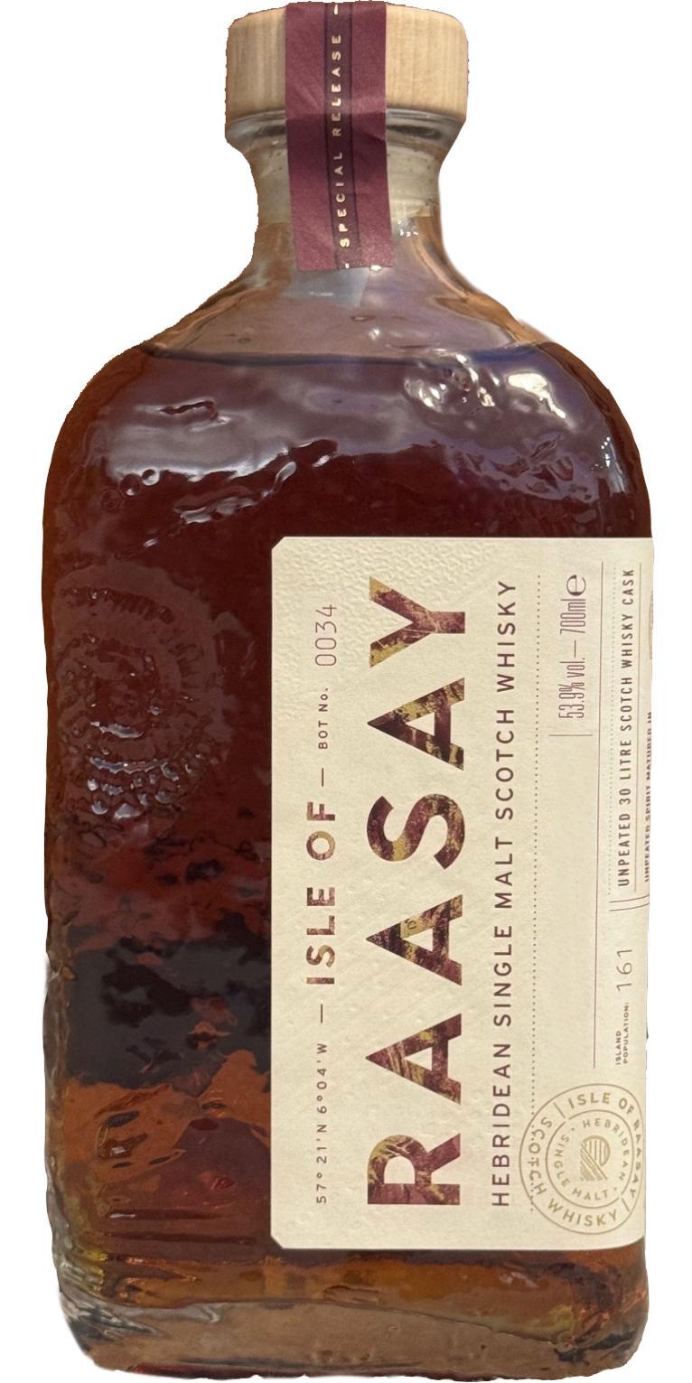 Raasay 07-year-old  Hand bottled - available only at the distillery