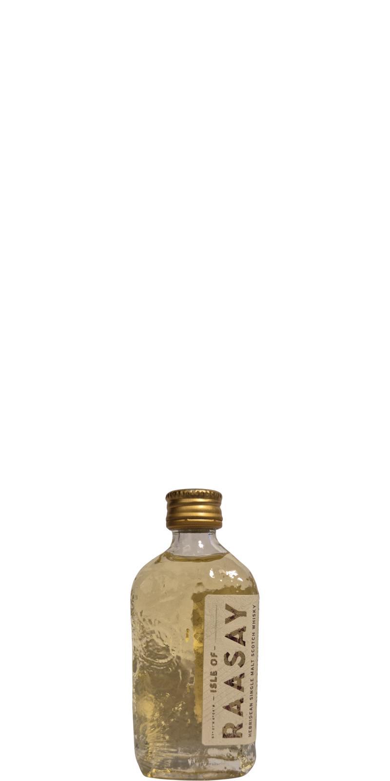 Raasay 2019  Unpeated ex-rye whiskey cask