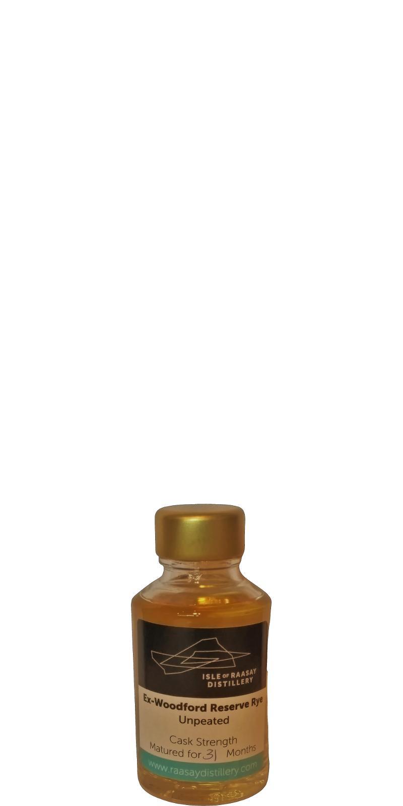 Raasay Ex-Woodford Reserve Rye - Unpeated  Sample