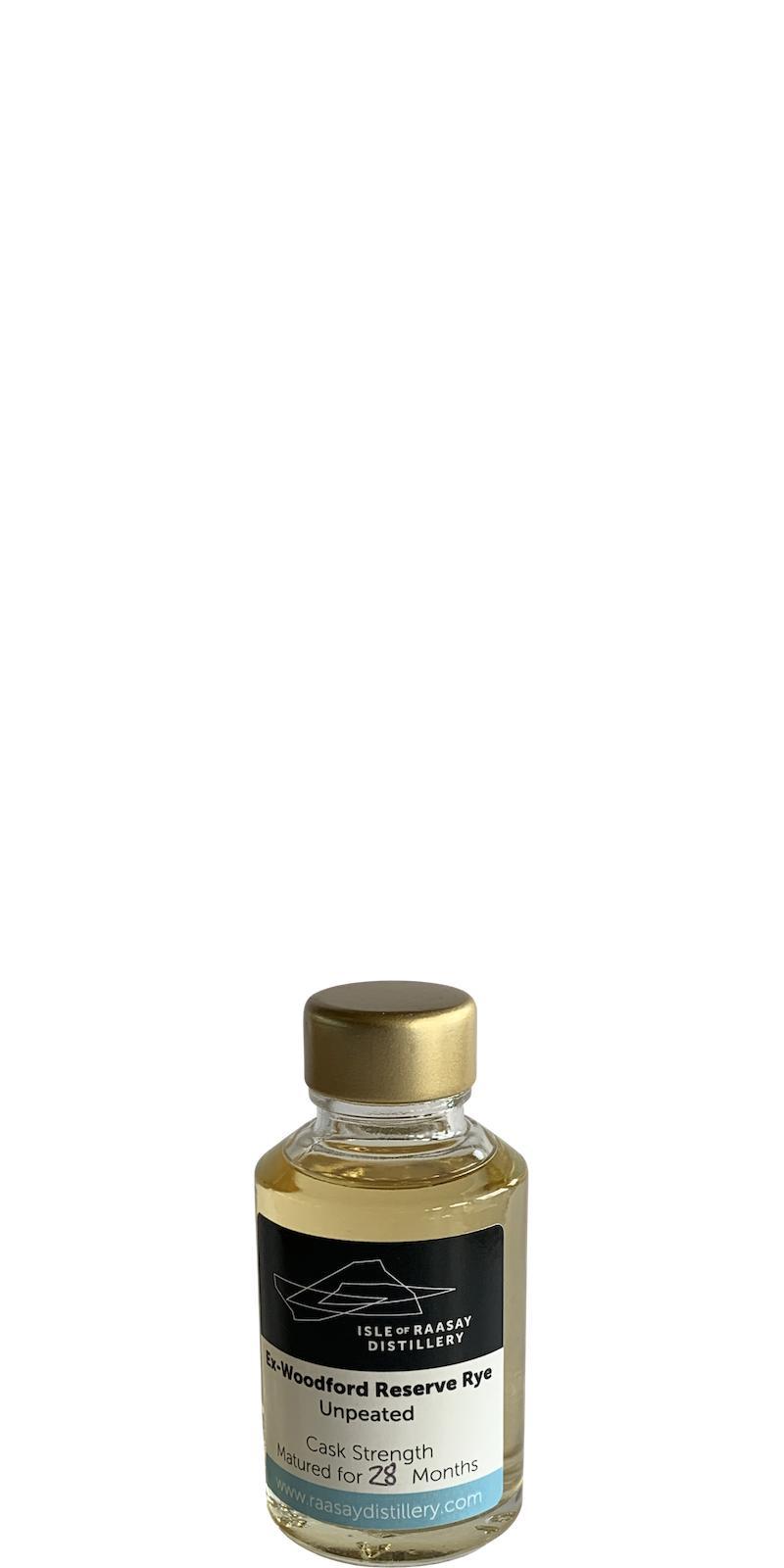 Raasay Ex-Woodford Reserve Rye - Unpeated  Sample