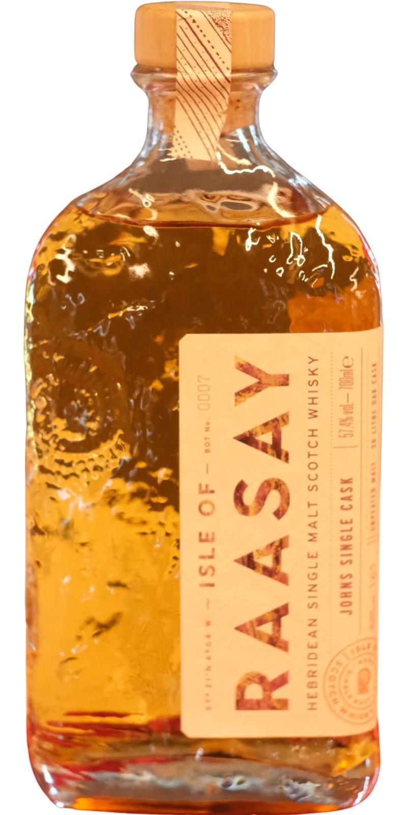 Raasay Johns Single Cask