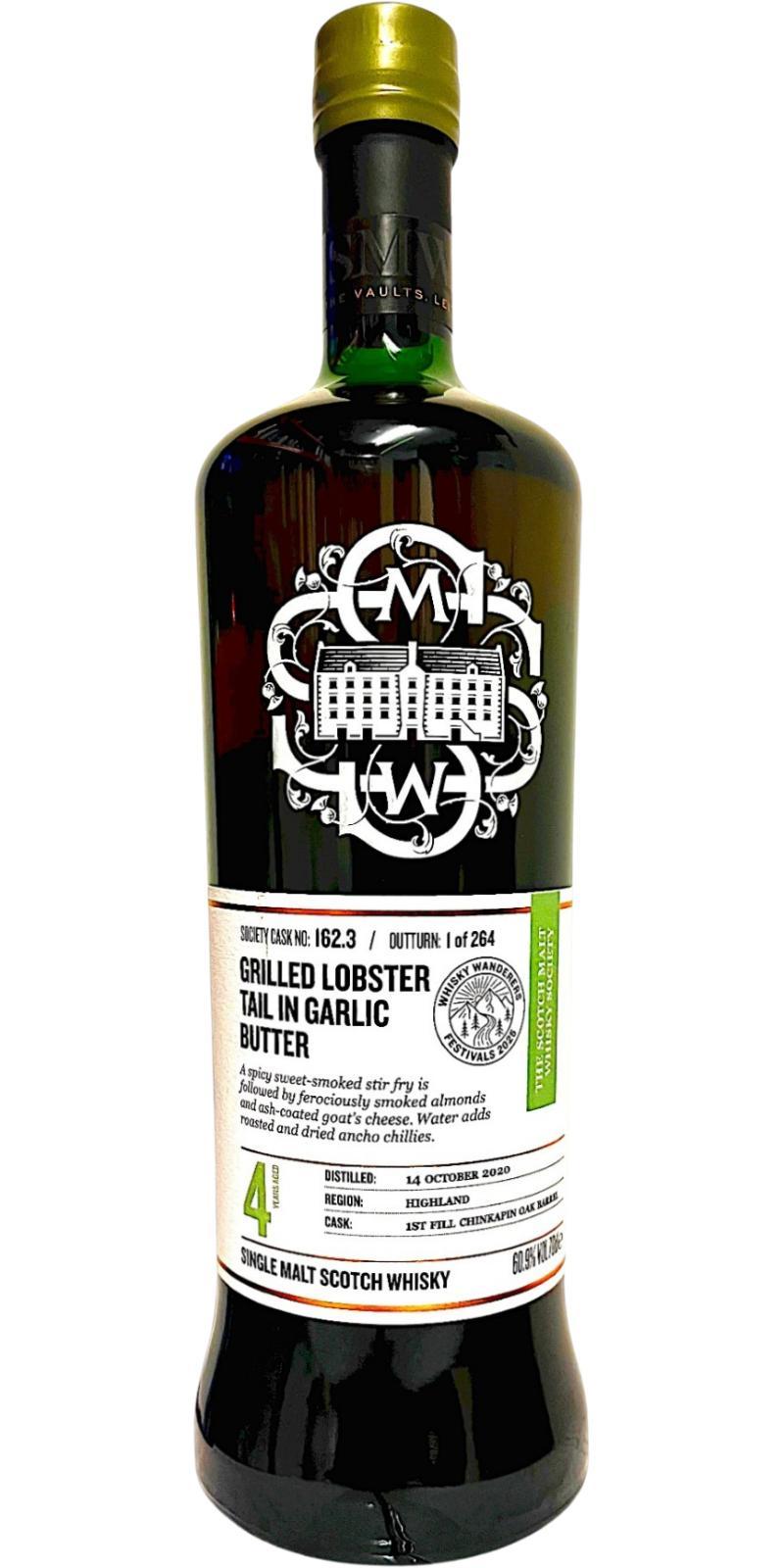 Raasay 2020 SMWS 162.3  Grilled lobster tail in garlic butter