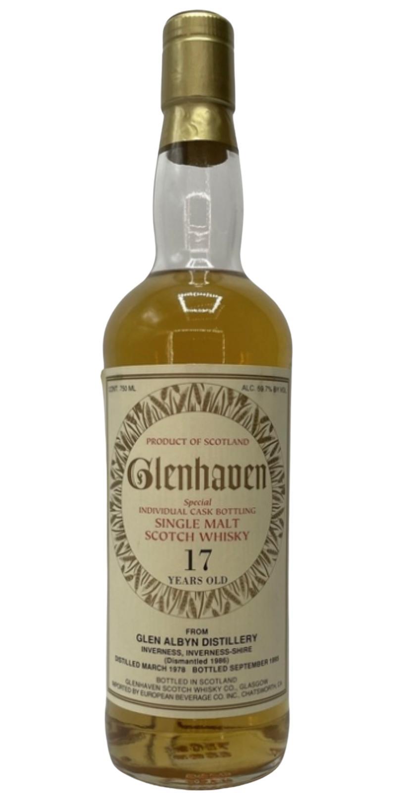 Glen Albyn 1978 Gh  Individual Cask Bottling