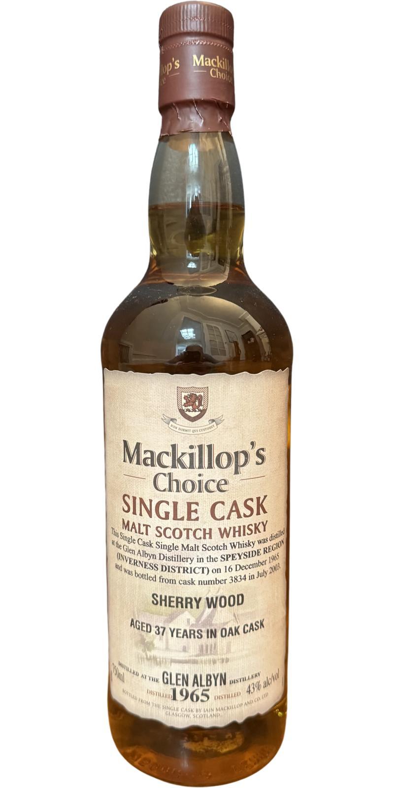 Glen Albyn 1965 McC  Single Cask