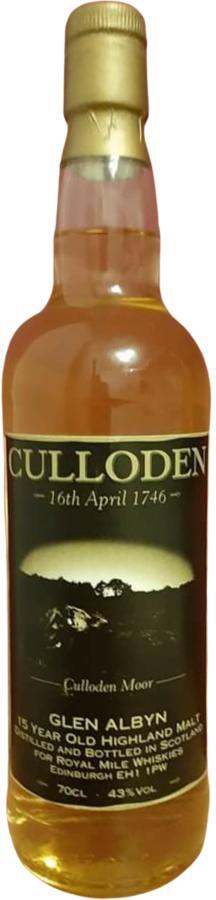 Glen Albyn 15-year-old RM Culloden  Culloden