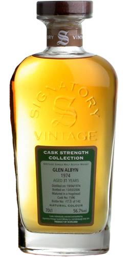 Glen Albyn 1974 SV  Cask Strength Collection