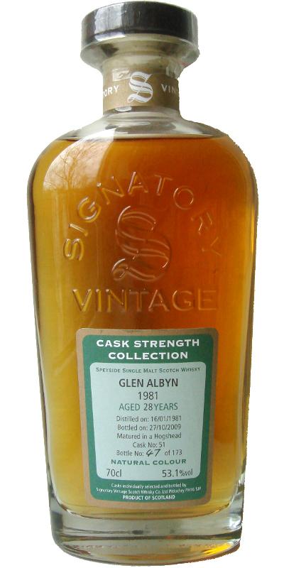 Glen Albyn 1981 SV  Cask Strength Collection