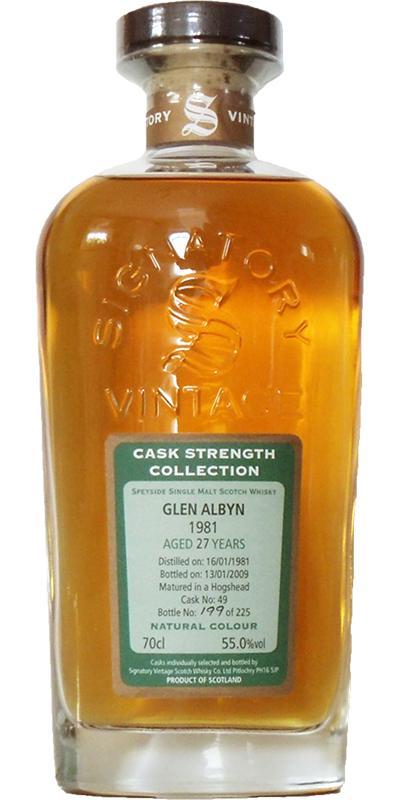 Glen Albyn 1981 SV  Cask Strength Collection