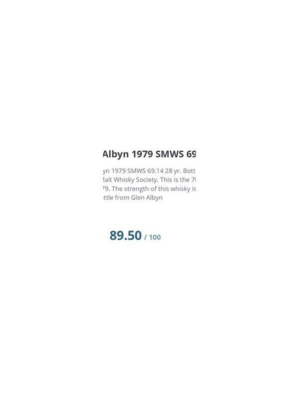 Glen Albyn 1979 SMWS 69.4