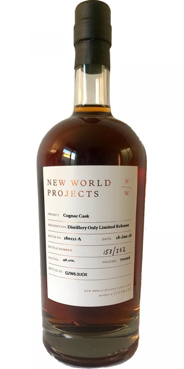 New World Projects Starward Distillery Only: Cognac Cask  Limited Release
