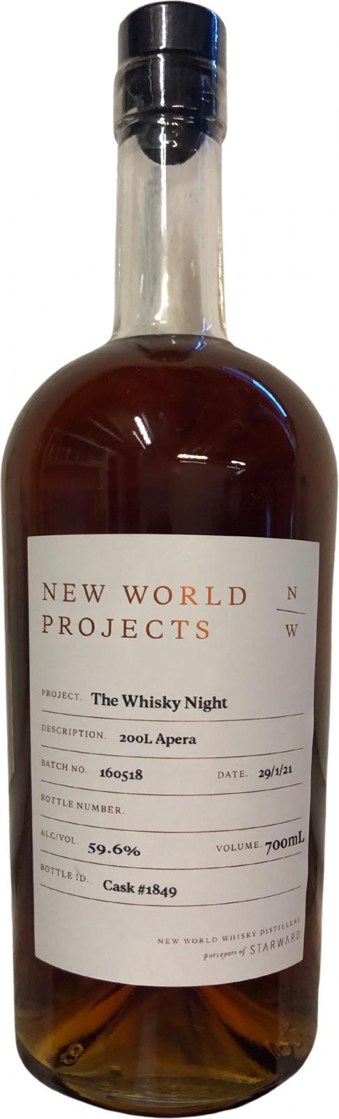 New World Projects The Whisky Night Apera