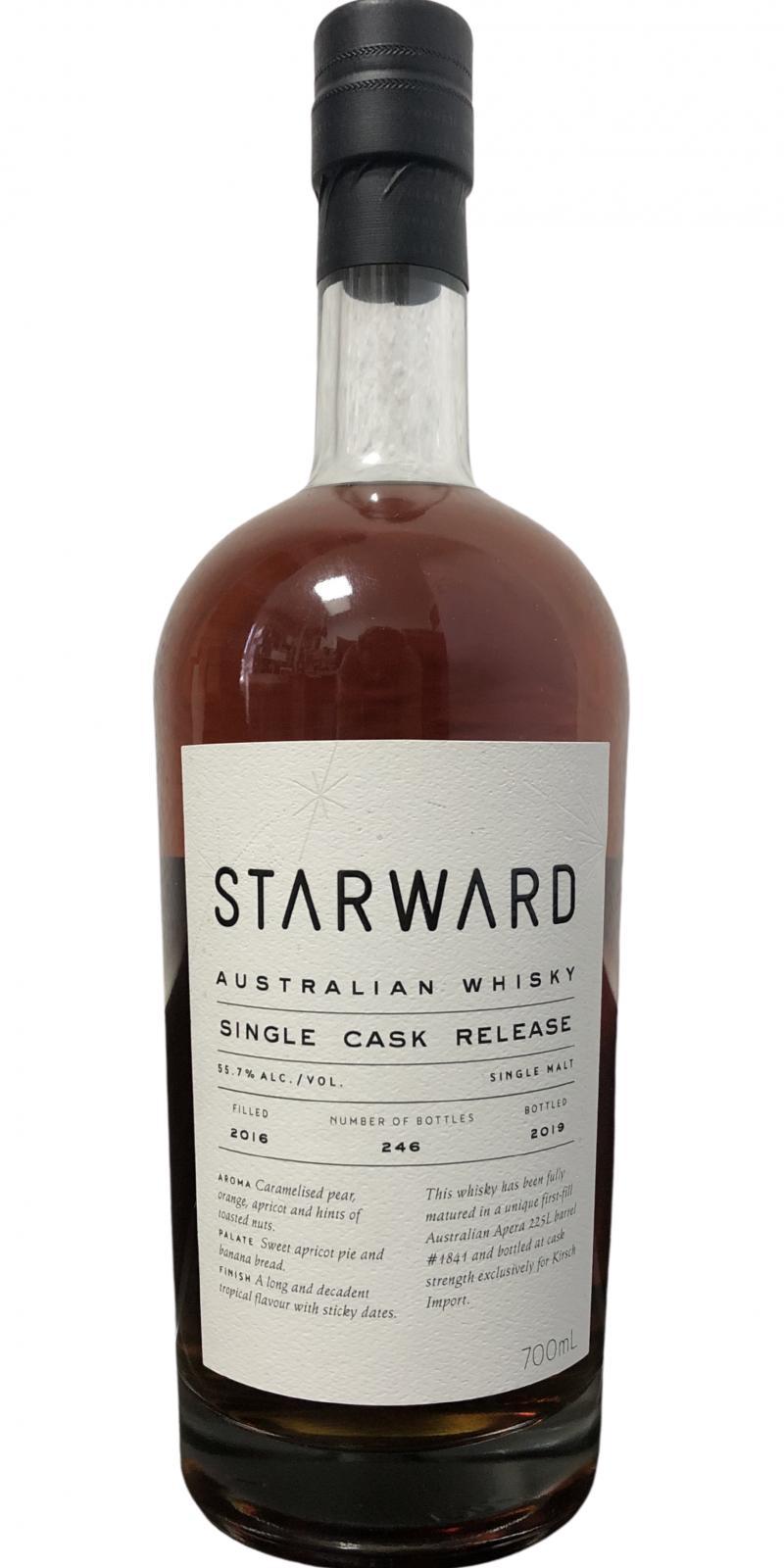 Starward 2016  Single Cask Release