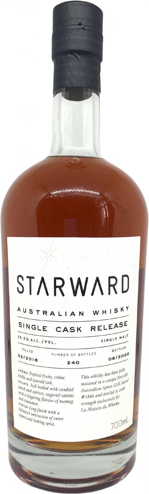 Starward 2016  Single Cask Release