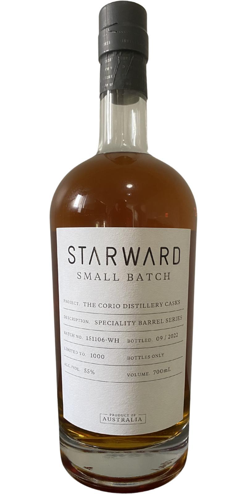 Starward Small Batch  Speciality Barrel Series