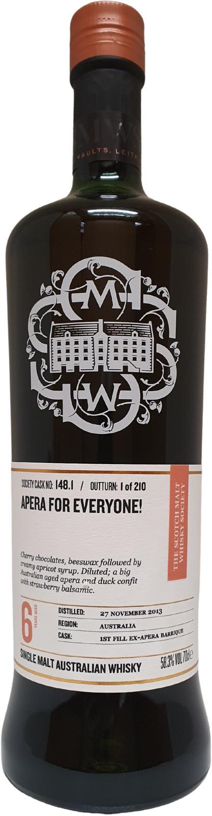 Starward 2013 SMWS 148.1  Apera for everyone!