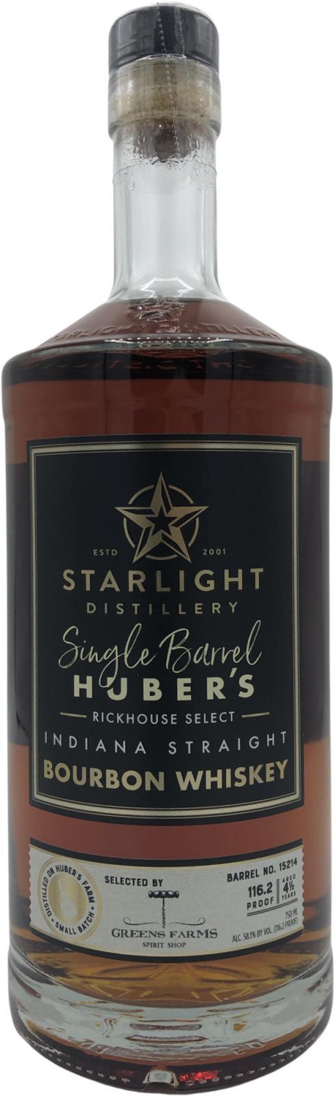 Starlight Distillery 04-year-old  Huber's Single Barrel