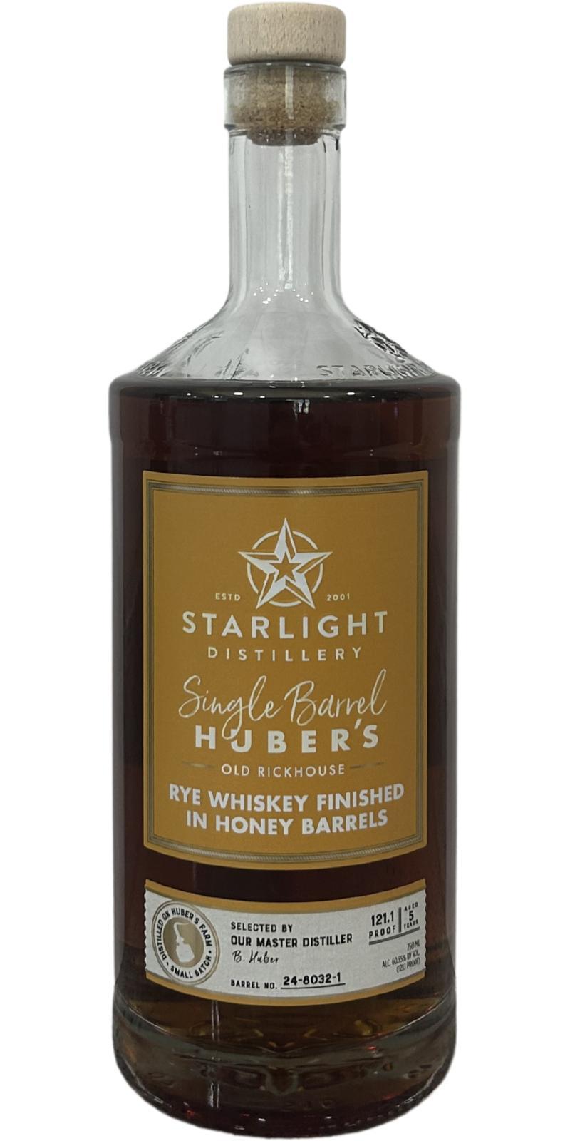 Starlight Distillery 05-year-old  Huber's Single Barrel - Old Rickhouse