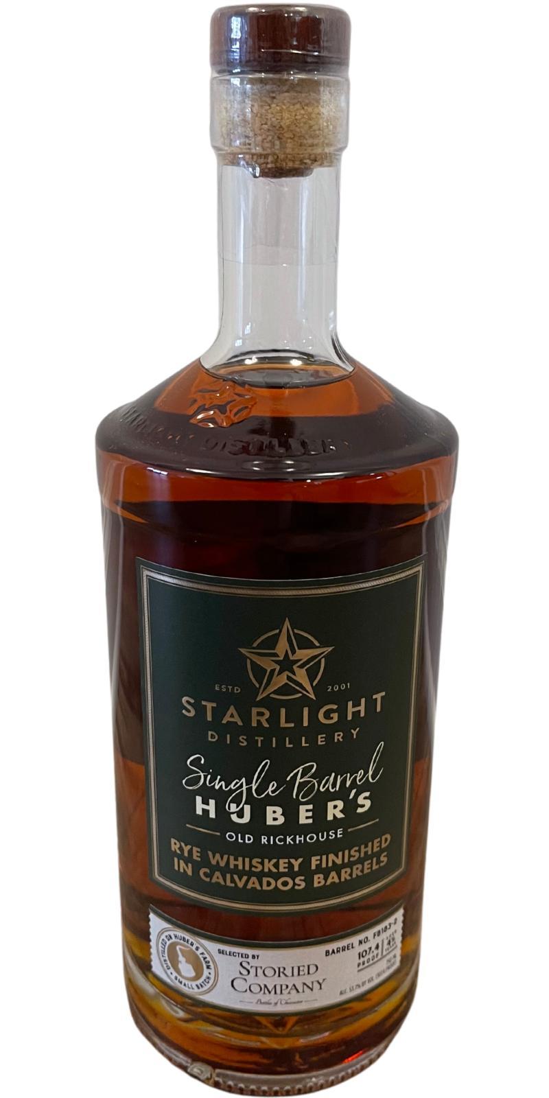 Starlight Distillery 05-year-old  Hubers Single Barrel Rye
