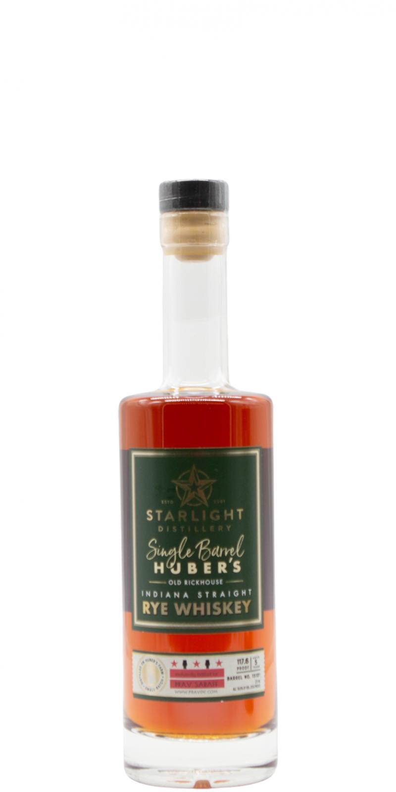 Starlight Distillery 05-year-old  Huber's Single Barrel - Old Rickhouse
