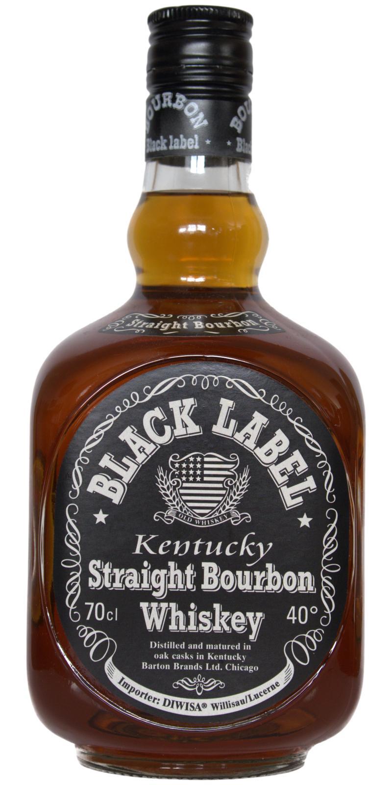 Barton Black Label Kentucky Straight Bourbon Whiskey