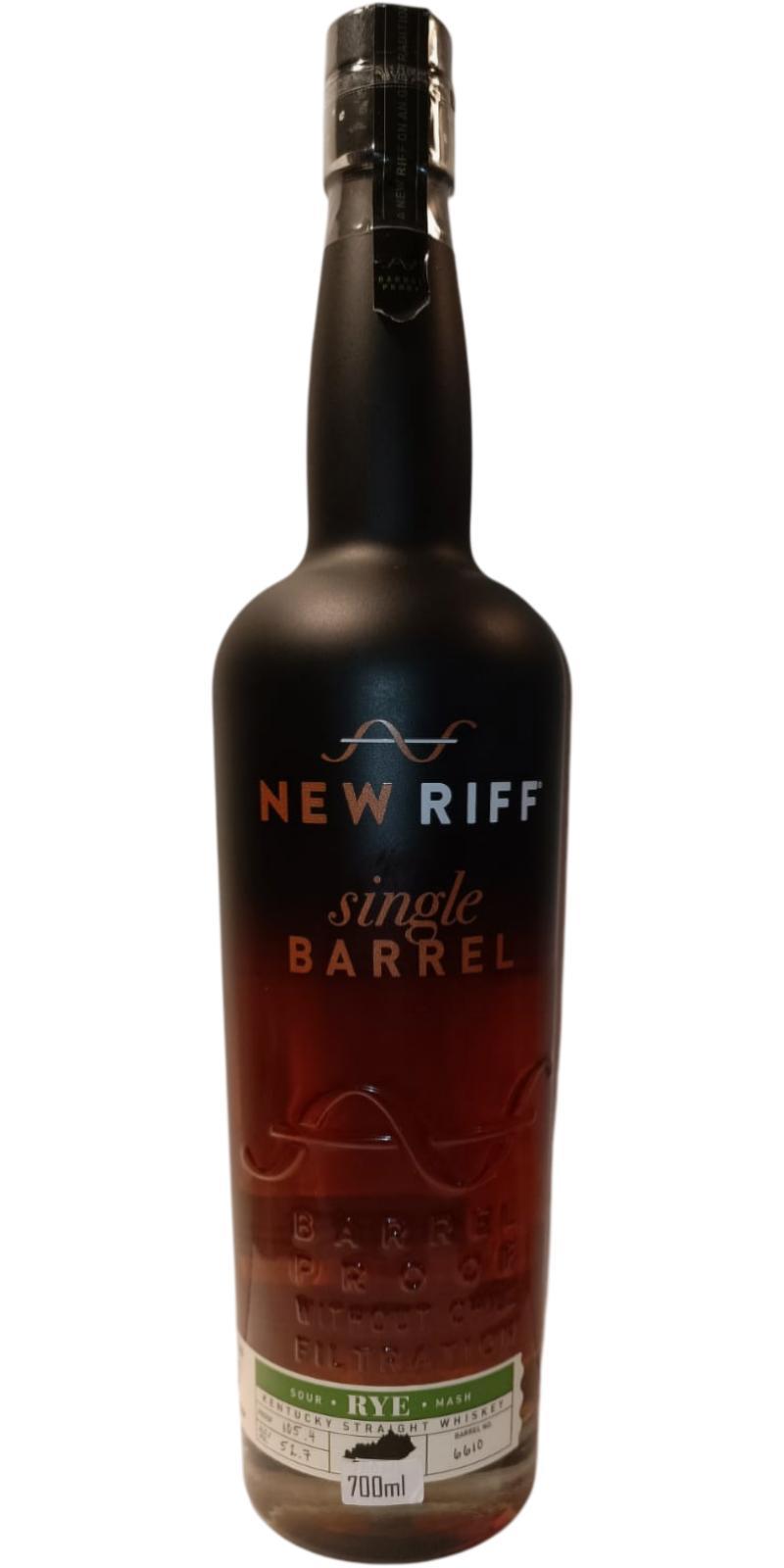New Riff 04-year-old  Single Barrel Rye