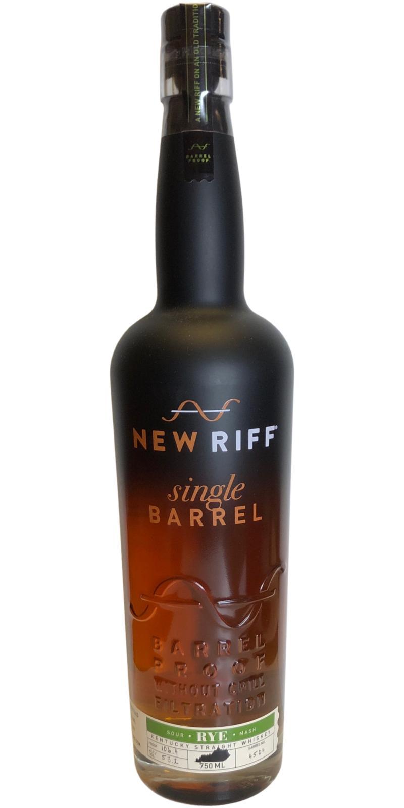 New Riff 04-year-old  Single Barrel Rye Whiskey