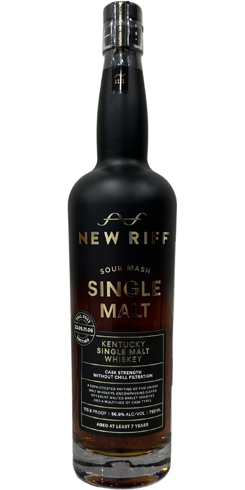 New Riff 07-year-old  Sour Mash Single Malt