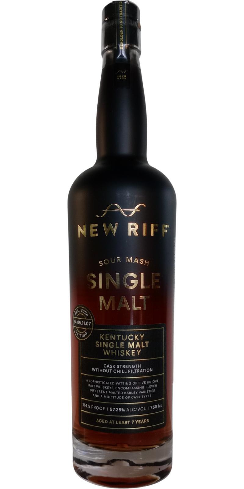 New Riff 07-year-old  Sour Mash Single Malt