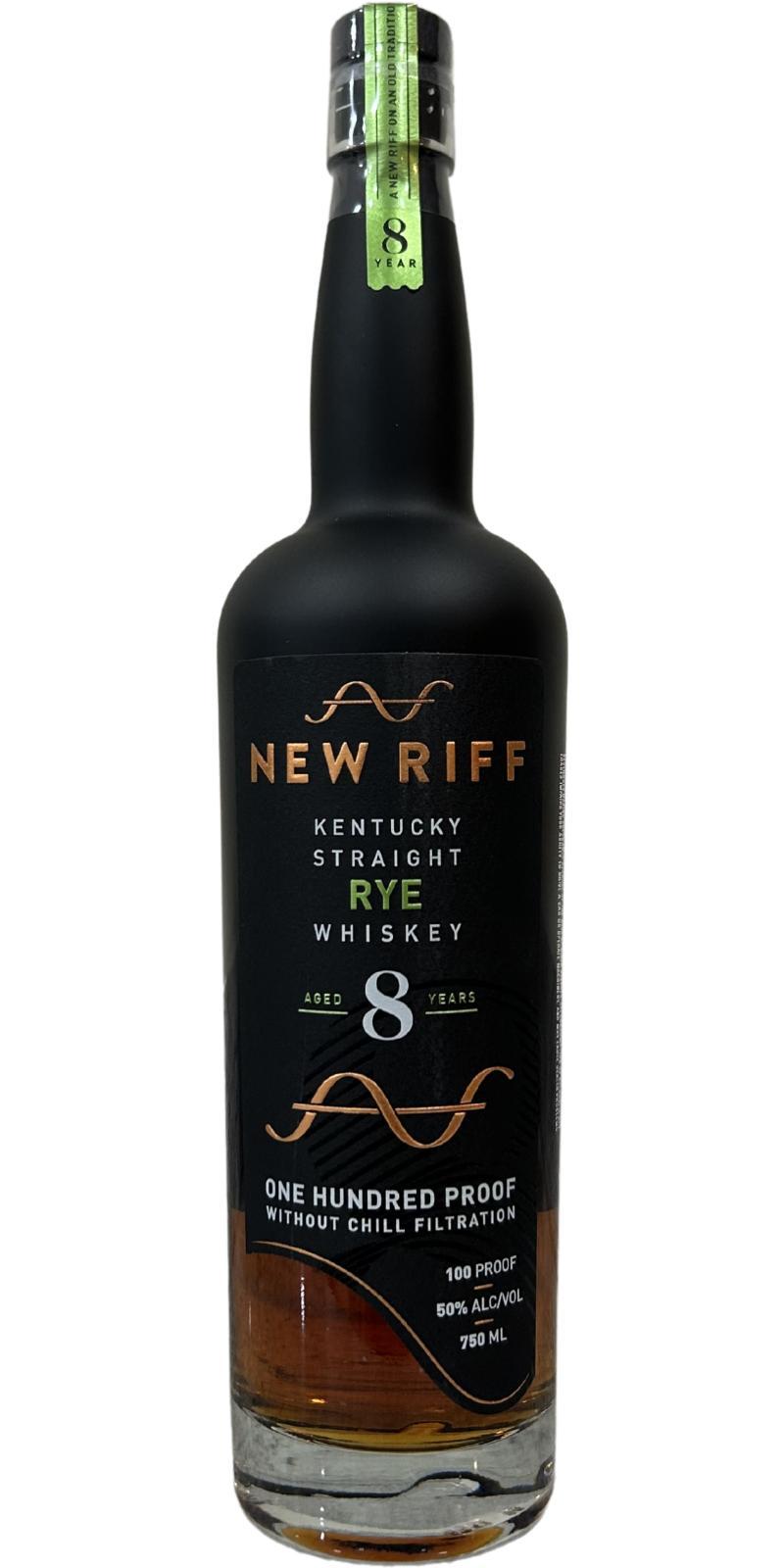 New Riff 08-year-old  Kentucky Straight Rye Whiskey