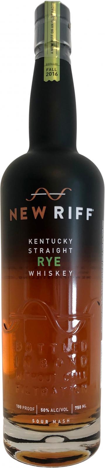 New Riff 2016  Bottled in Bond