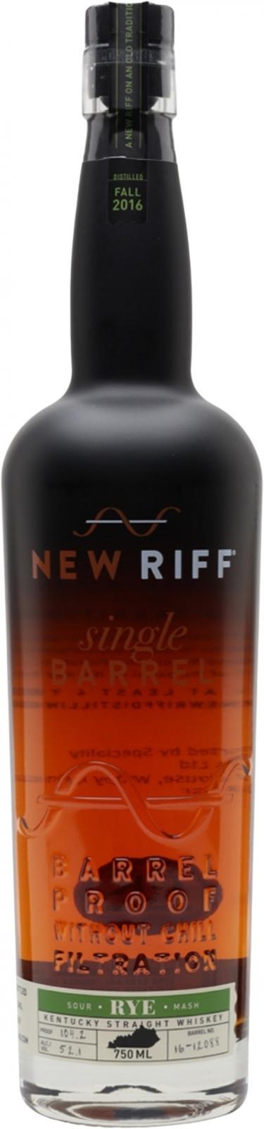 New Riff 2016  Single Barrel