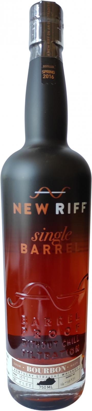 New Riff 2016  Single Barrel