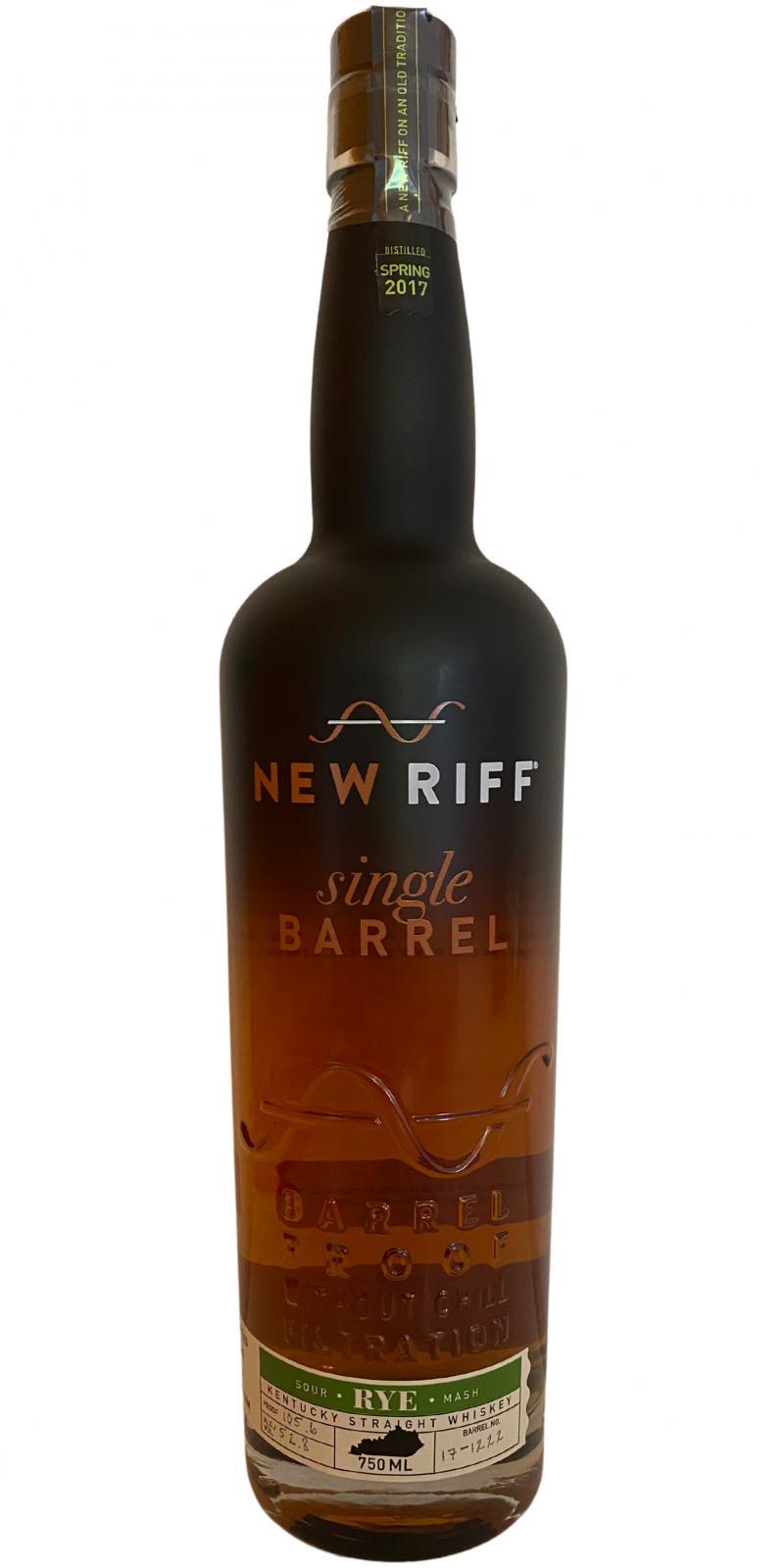 New Riff 2017  Single Barrel Rye