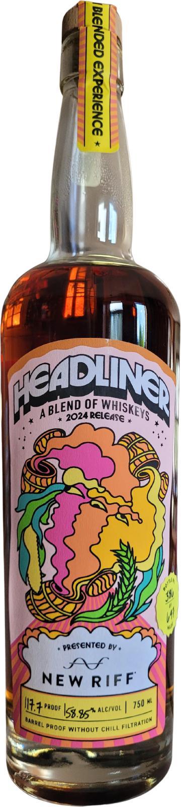 New Riff Headliner  A Blend of Whiskies - 2024 Release